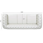 84 Chesterfield Rolled Arm 3 Seater Sofa