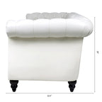 84 Chesterfield Rolled Arm 3 Seater Sofa