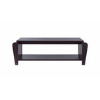Rafi Contemporary Brown 56-inch 1-Shelf Coffee Table by Furniture of America