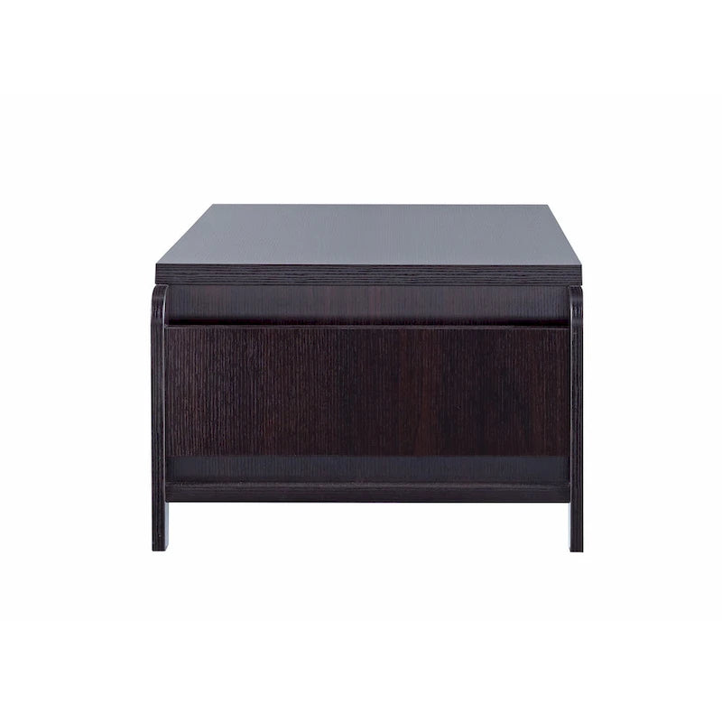 Rafi Contemporary Brown 56-inch 1-Shelf Coffee Table by Furniture of America