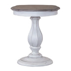 Magnolia Manor Antique White Round Accent Table