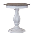 Magnolia Manor Antique White Round Accent Table