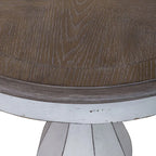 Magnolia Manor Antique White Round Accent Table