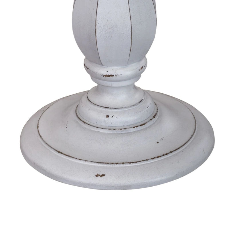 Magnolia Manor Antique White Round Accent Table