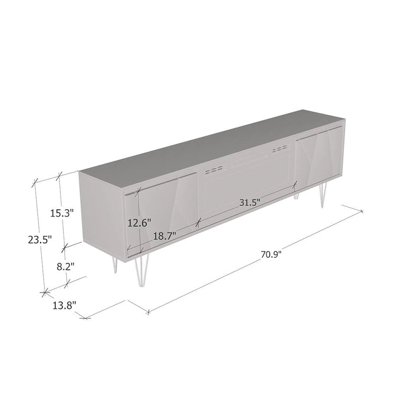 Haifa BL-EF Fireplace TV Stand
