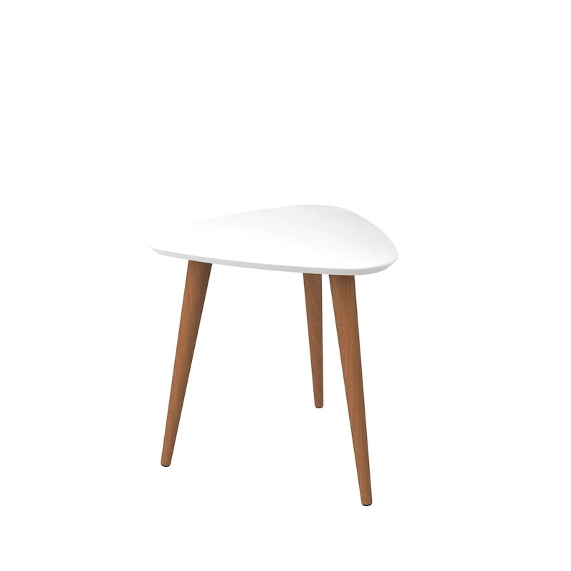 Utopia 19.88 High Triangle End Table With Splayed Wooden Legs