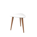 Utopia 19.88 High Triangle End Table With Splayed Wooden Legs