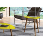 Utopia 19.88 High Triangle End Table With Splayed Wooden Legs