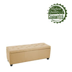 Porthos Home Hekla Fabric Upholstered Flip Top Storage Ottoman Bench