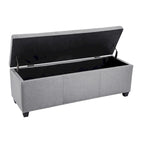 Porthos Home Hekla Fabric Upholstered Flip Top Storage Ottoman Bench
