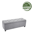 Porthos Home Hekla Fabric Upholstered Flip Top Storage Ottoman Bench