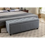 Porthos Home Hekla Fabric Upholstered Flip Top Storage Ottoman Bench