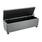 Porthos Home Hekla Fabric Upholstered Flip Top Storage Ottoman Bench