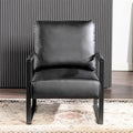US Pride Furniture Hosam 25.4 PU/Microfiber Upholstery Metal Arms Chair