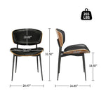 Art Leon Modern Bentwood Dining Chairs (Set of 2)