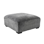 Kintra Contemporary Chenille Padded Cocktail Ottoman by Furniture of America