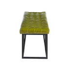 Porthos Home Ellie Faux Leather Accent Bench with Metal Frame Base