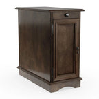 Terra Transitional 12-inch Wood Multi-storage Side Table by Furniture of America