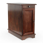 Terra Transitional 12-inch Wood Multi-storage Side Table by Furniture of America