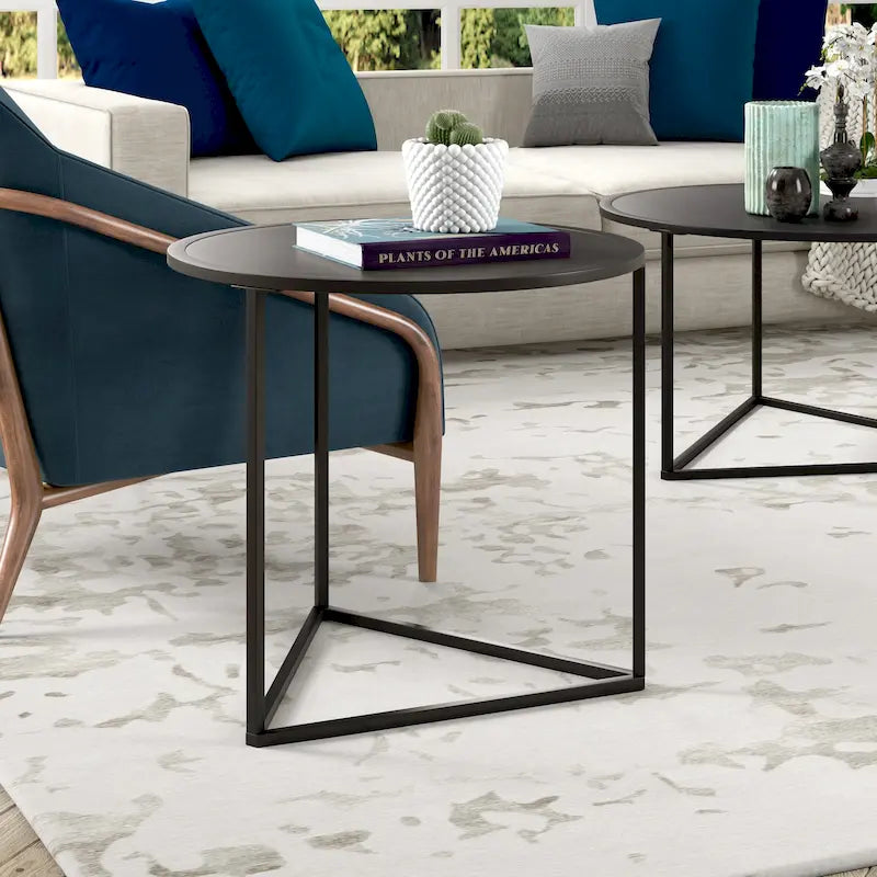 Jenson 24 Wide Round Side Table - 24 Wide