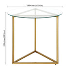 Jenson 24 Wide Round Side Table - 24 Wide