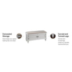 Bermuda Upholstered Storage Bench by Homestyles