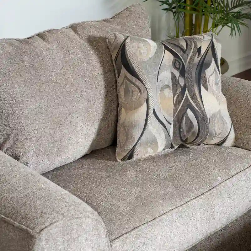 Roundhill Furniture Camero Contemporary Fabric Accent Chair and Ottoman Set