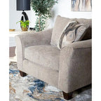 Roundhill Furniture Camero Contemporary Fabric Accent Chair and Ottoman Set