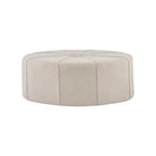 Madison Park Aberdeen Upholstered Tufted Oval Oversized Ottoman