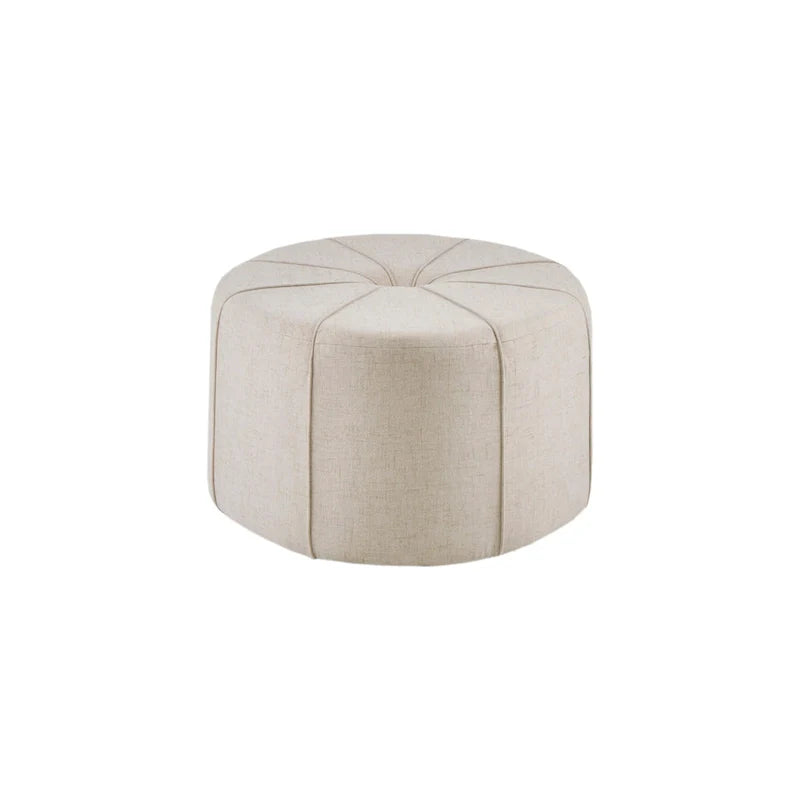 Madison Park Aberdeen Upholstered Tufted Oval Oversized Ottoman