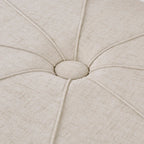 Madison Park Aberdeen Upholstered Tufted Oval Oversized Ottoman