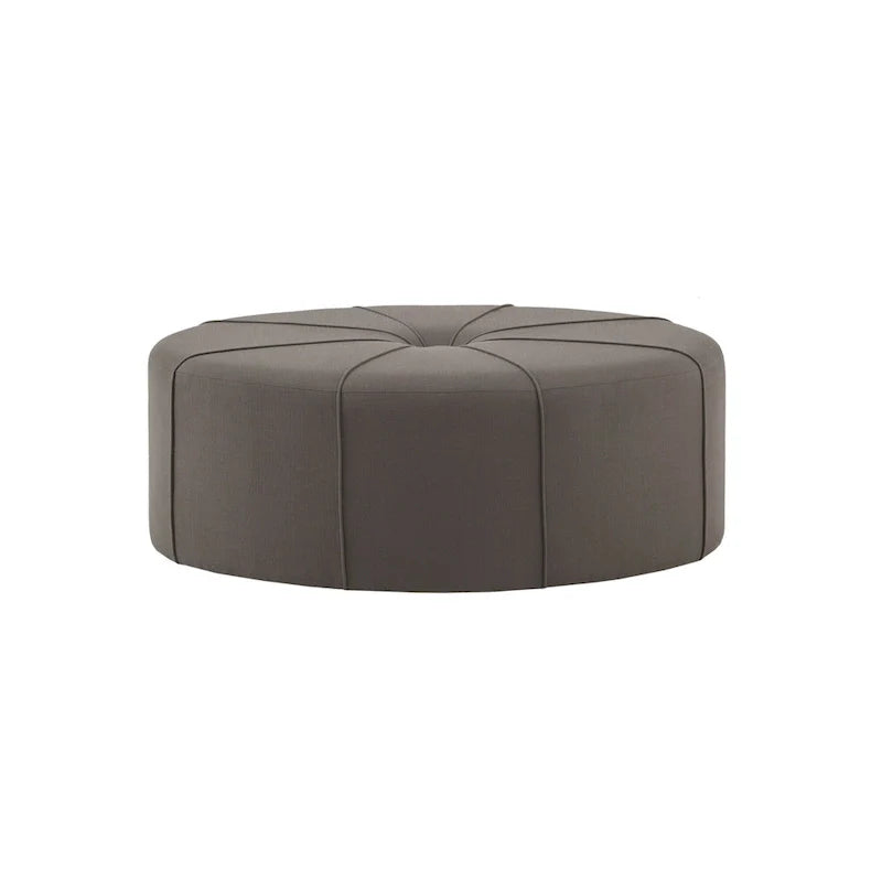 Madison Park Aberdeen Upholstered Tufted Oval Oversized Ottoman