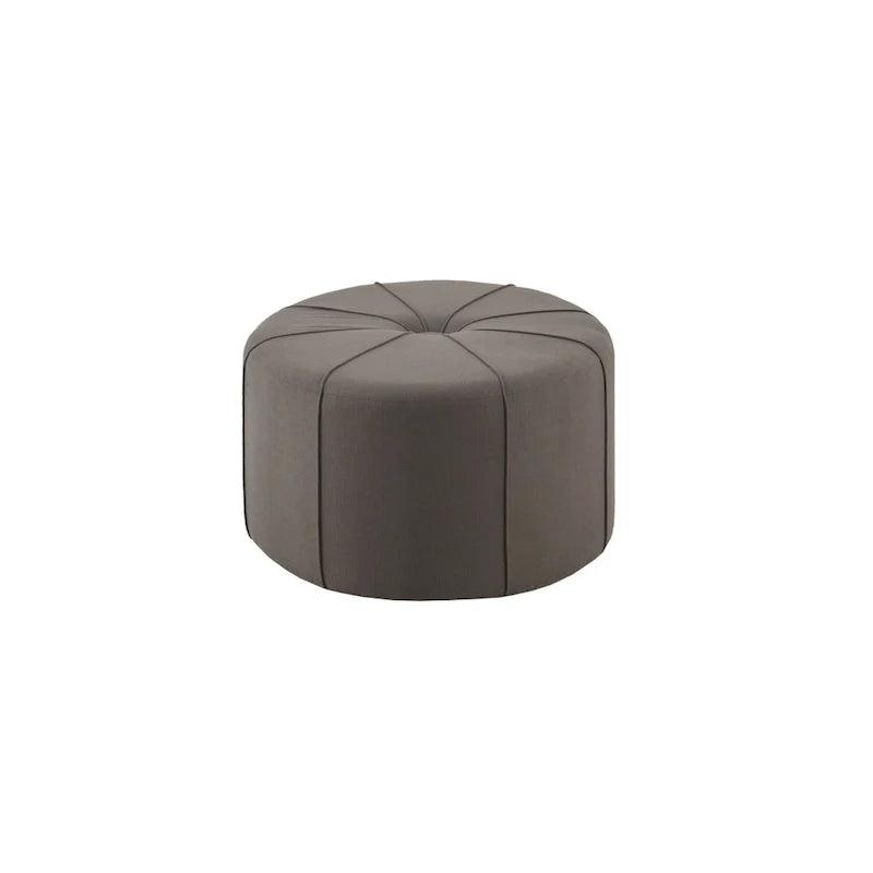 Madison Park Aberdeen Upholstered Tufted Oval Oversized Ottoman