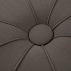 Madison Park Aberdeen Upholstered Tufted Oval Oversized Ottoman
