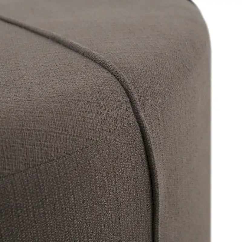 Madison Park Aberdeen Upholstered Tufted Oval Oversized Ottoman