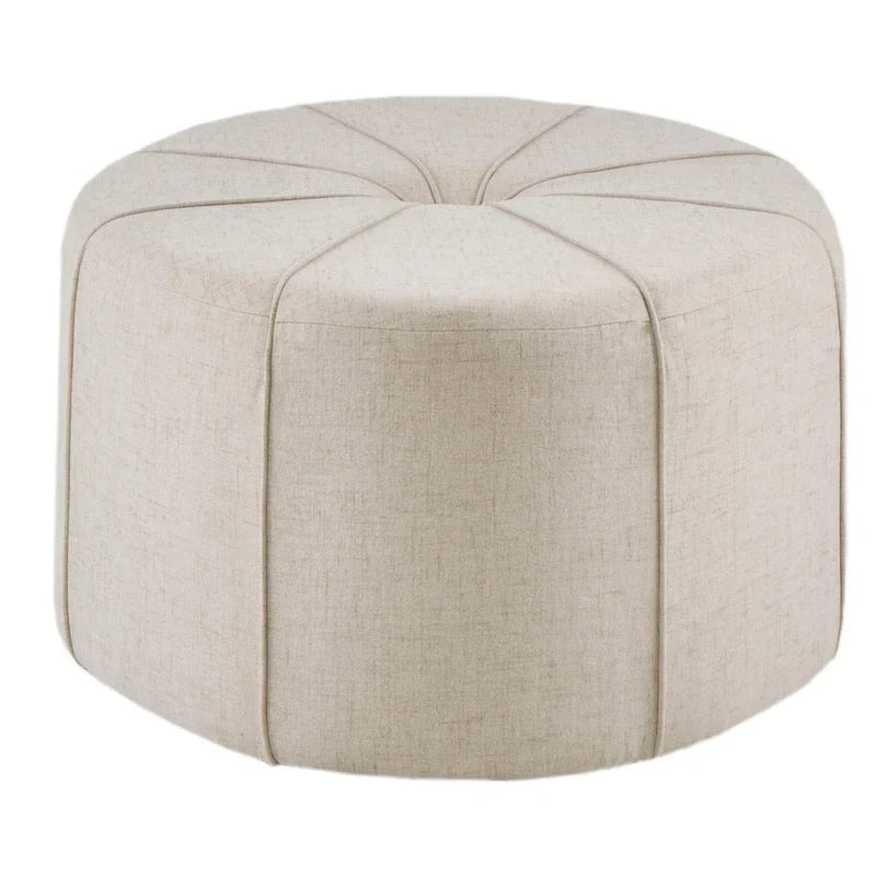Madison Park Aberdeen Upholstered Tufted Oval Oversized Ottoman