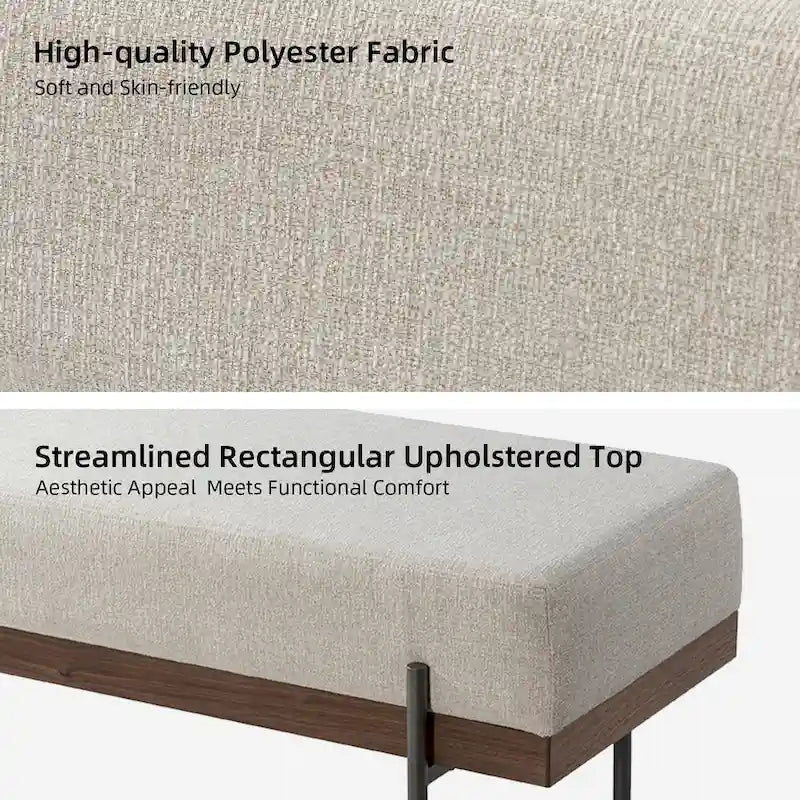 Damacio Entryway Bench with Removable Pillow