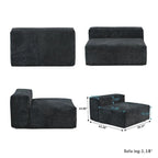 142 Contemporary Corduroy Sectional Sofa Classic Deep Couch