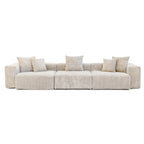 142 Contemporary Corduroy Sectional Sofa Classic Deep Couch
