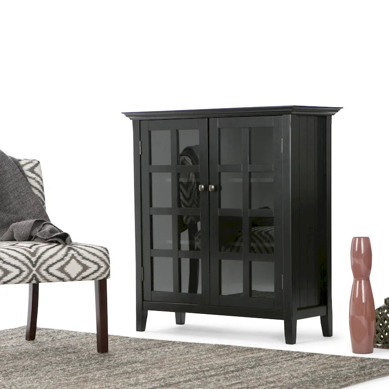 WYNDENHALL Normandy 39-in. Solid Wood Storage Cabinet - 39w x 17d x 42.2h