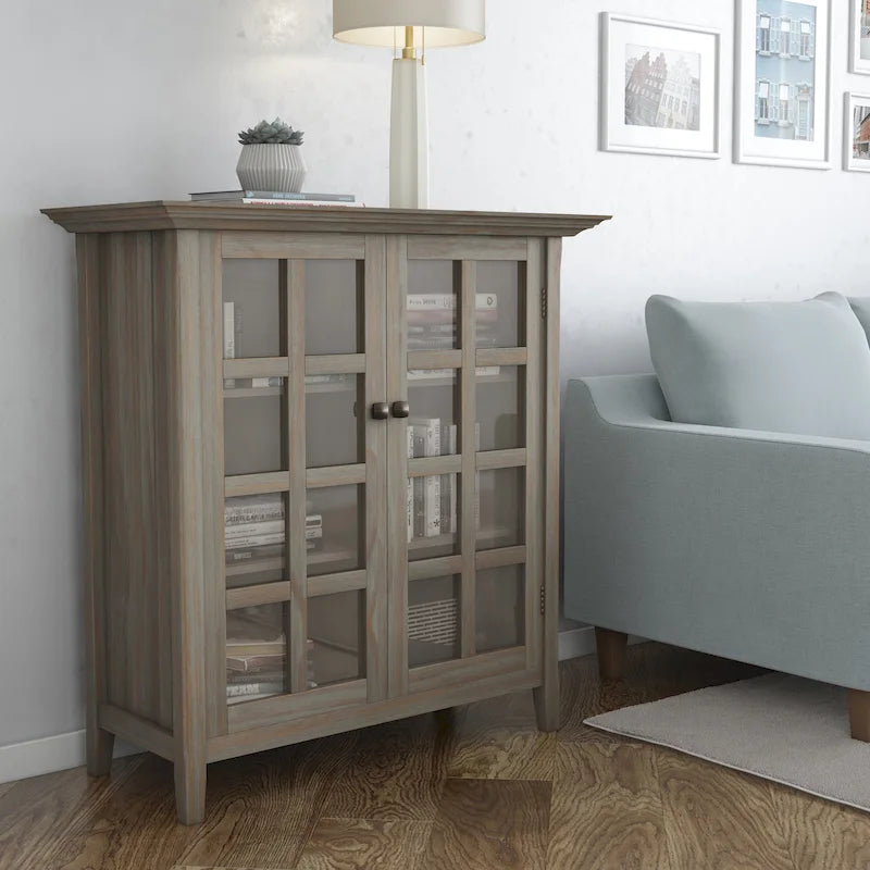 WYNDENHALL Normandy 39-in. Solid Wood Storage Cabinet - 39w x 17d x 42.2h