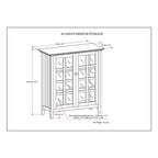 WYNDENHALL Normandy 39-in. Solid Wood Storage Cabinet - 39w x 17d x 42.2h