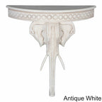Windsor Carved Elephant Wall Table