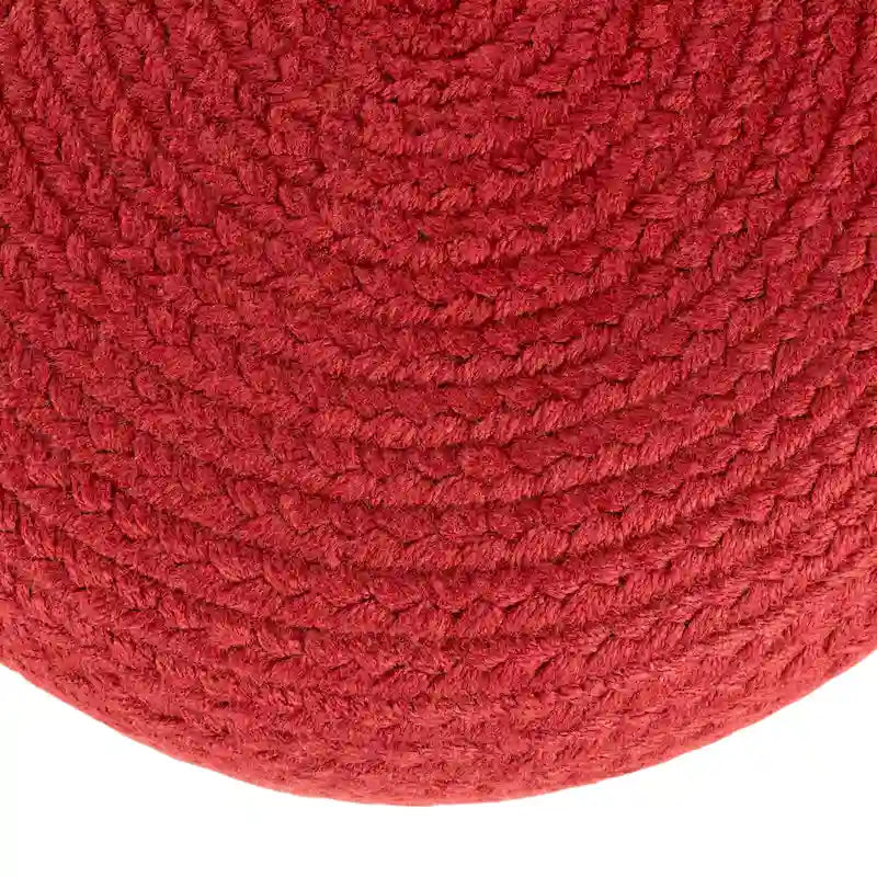Jaipur Living Saba Solar Round Indoor/Outdoor Polyester Pouf Ottoman/Foot Stool - 18X18X12