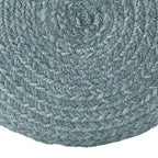 Jaipur Living Saba Solar Round Indoor/Outdoor Polyester Pouf Ottoman/Foot Stool - 18X18X12