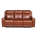 Steve Silver Newport Power Top Grain Leather Reclining Sofa