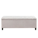 Madison Park Sasha Tufted Top Upholstered Storage Bench