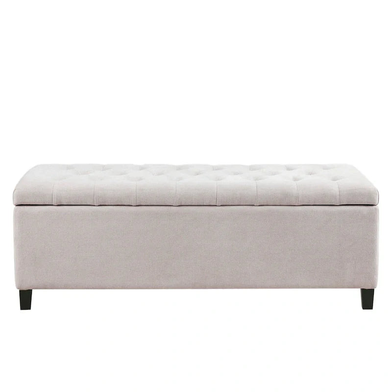 Madison Park Sasha Tufted Top Upholstered Storage Bench
