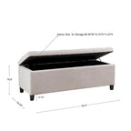 Madison Park Sasha Tufted Top Upholstered Storage Bench