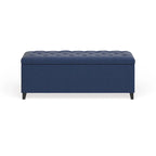 Madison Park Sasha Tufted Top Upholstered Storage Bench